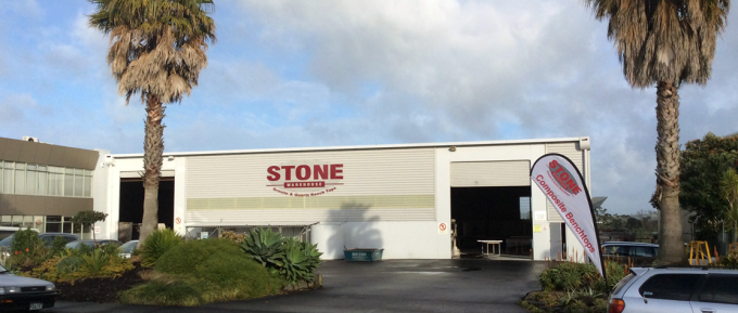 Stone Warehouse Outside Factory